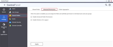 Should I enable Advanced Folder Permissions or Windows ACL support ...