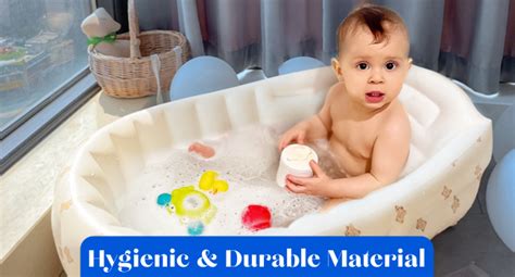 Buy HSR Inflatable Baby Bathtub with Built-in Air Pump, Newborn to ...
