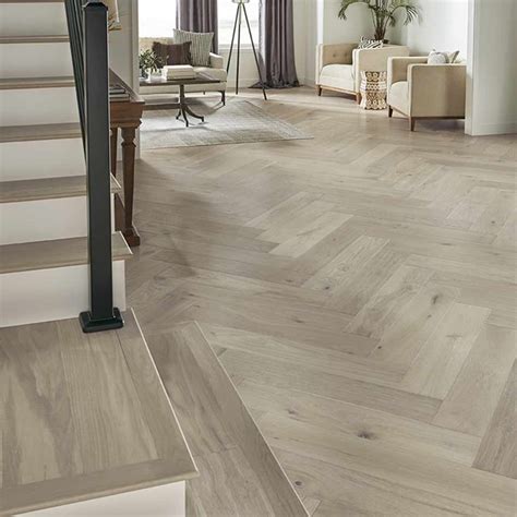 Mannington Hand Crafted Latitude Park City Herringbone 7.5” Wood HPLS ...