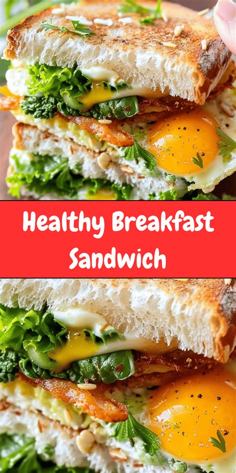Healthy Breakfast Sandwich | Cheryl's Cooking