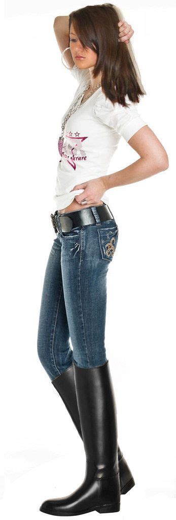 Jeans, Wide belt and Riding boots (con imágenes) | Moda