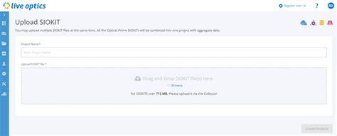 Live Optics | Upload an SIOKIT file from the Live Optics web portal ...