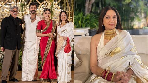 Is Neena Gupta Pregnant At 66? Veteran Actor's White Saree Look At ...