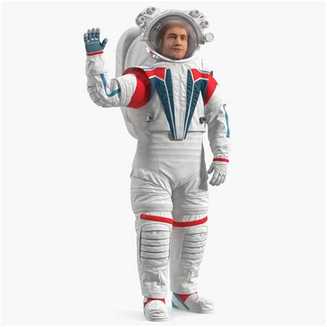 Modern Spacesuit on Astronaut Waving Pose Fur 3D Model $149 - .max - Free3D