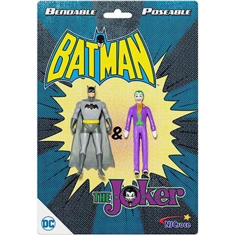 Buy NJ Croce Batman and The Joker 3-Inch Bendable Action Figures Online ...
