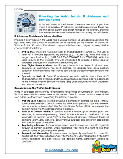 Image result for IP Address to Binary Worksheet