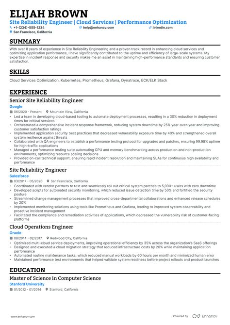 Image result for Reliability Engineer Resume Examples
