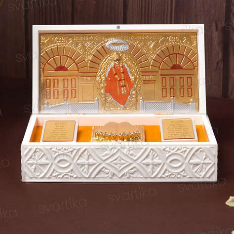Svastika Sai Baba Pocket Temple - Gold Plated