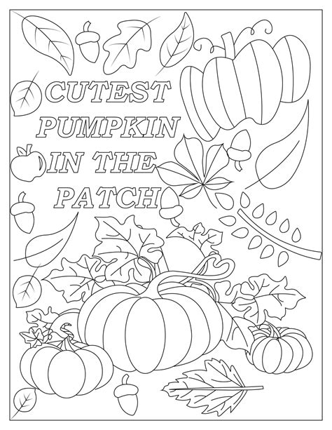 Free Fall Color Pages