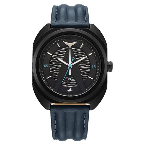 Buy Online Fastrack Oceanyx Quartz Analog with Date Black Dial Blue ...