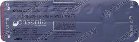 Crisanta Strip Of 21 Tablets: Uses, Side Effects, Price & Dosage ...