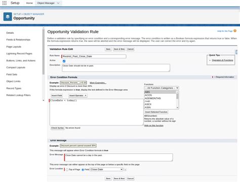 Image result for Create Validation Rules Unit in Salesforce