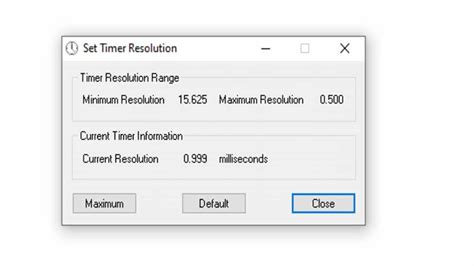 How to Optimize Timer Resolution 的图像结果