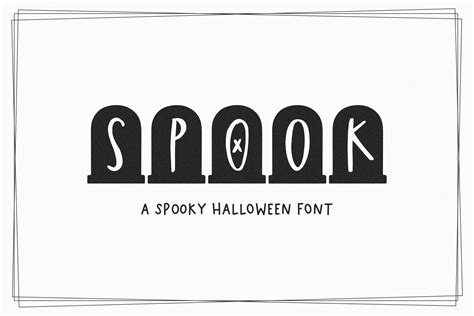 Spook | Halloween Gravestone Font | Handwriting Fonts ~ Creative Market