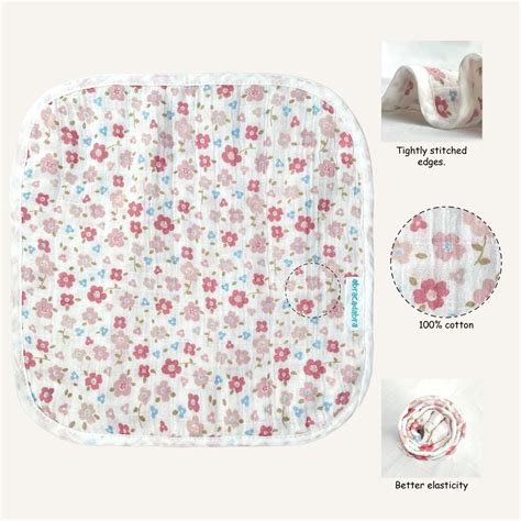 Abracadabra Muslin Wipes (Set of 3) - Vintage Floral