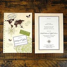 Themed Wedding Invitations by Travel Wedding Invitation By Ditsy Chic Themed Wedding Invitations
