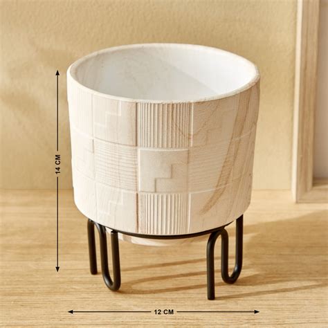 Buy Gloria Earthy Terracotta Floor Planter with Stand from Home Centre ...