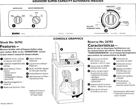 Washing Machine Kenmore 70 Series Washer Parts Diagram at Anthony ...