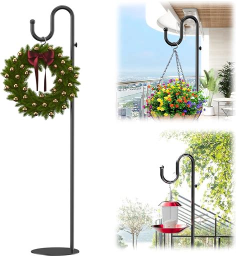 Amazon.com: 74" Shepherds Hook Stand for Plant: Hanging Bird Feeders ...