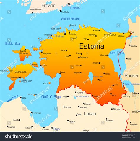 Country Estonia Map at Martha Chouinard blog