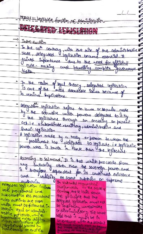 Delegated Legislation Overview - LL 1 I I - Studocu