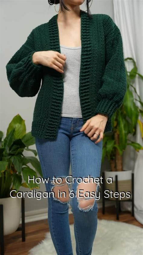 Image result for +Chrochet Easy Cardigan Tutorial