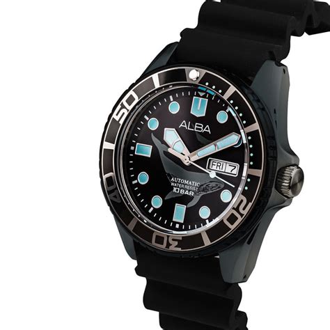 Alba AL4627X1 Black & Blue Dial Automatic Watch – The Watch Factory