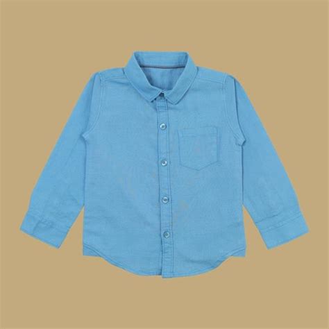 Buy White Nursery Boys Cotton Linen Shirt - Navy Blue Online at Best ...