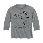 Buy Pokemon - Pokedex Pikachu - Youth Long Sleeve Graphic T-Shirt ...