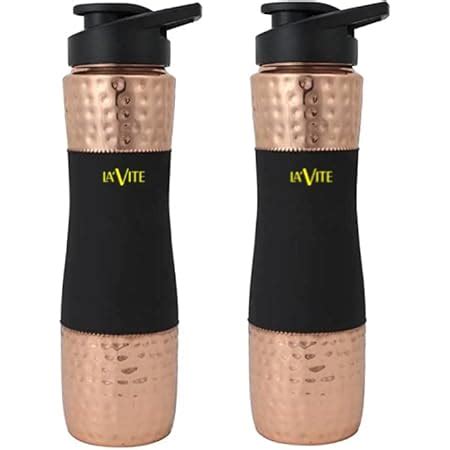 La' Forte Pure Copper Water Bottle with Leak Proof Lid, Premium ...