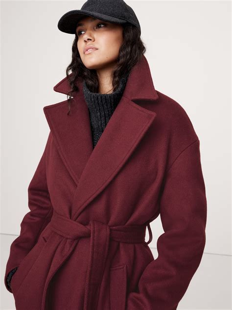 Oversized Wool-Cashmere Wrap Coat | Banana Republic