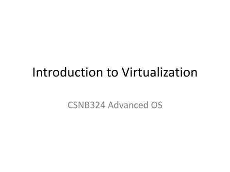 Virtualization Introduction 的图像结果