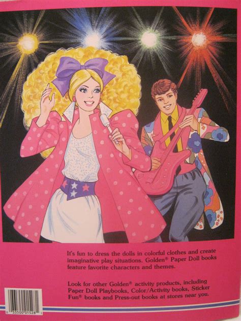 1986 GOLDEN BARBIE PAPER DOLLS ~ BARBIE AND THE ROCKERS ~ NEW & UNCUT ...