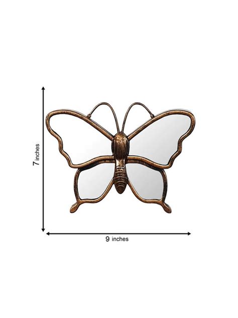 Set Of 3 Decorative Beautiful Butterfly Design Wall Mirror For Living ...