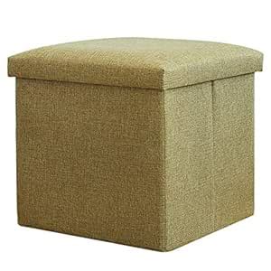 ALMAND (Label 30X30X30 cm Folding Storage Ottoman Cube Footrest Stool ...