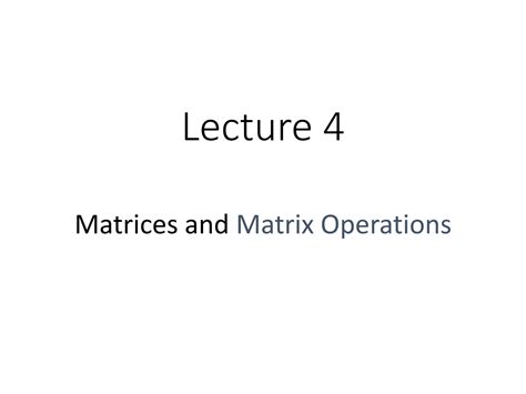 Linear algebra Matrix Operations 的图像结果