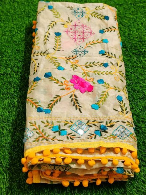 Buy Full Embroidered Dupatta Kantha Work Dupatta Traditional Dupatta ...