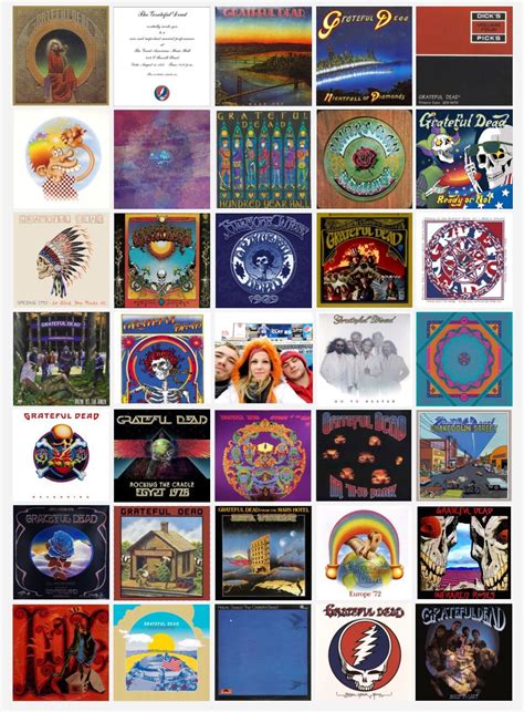 Grateful Dead Album Covers In Order