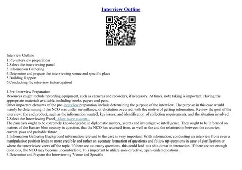 Interview Outline Example 的图像结果