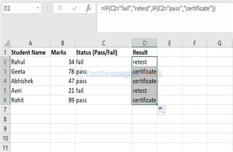 Image result for Excel IF Examples