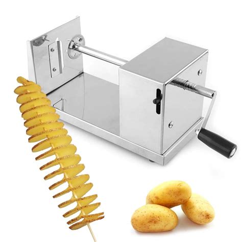 Buy THW® Stainless Steel Potato Spiral Cutter Machine Twister Curly ...