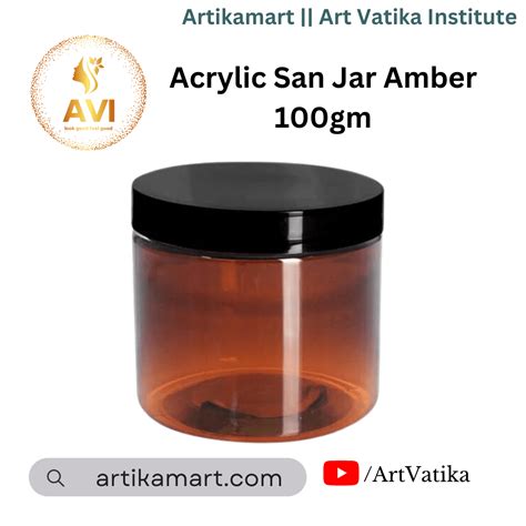 Organize in Style with our 100ml Amber Acrylic San Jar - Order Now and ...