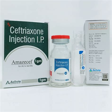 AMAZECEF-1GM Injection Aclivia Healthcare Pvt. Ltd.
