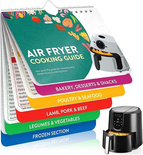 Air Fryer Cooking Guide, Airfryer Cookbook Magnetic Cheat Sheet Set ...