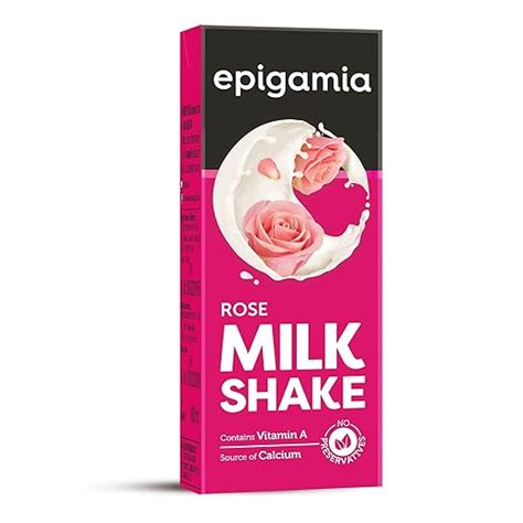 Epigamia Rose Milkshake, 180 ml : Amazon.in: Grocery & Gourmet Foods