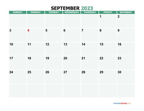 September 2023 Calendars | Calendar Quickly
