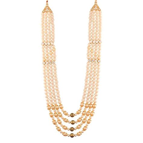 Traditional Plated Dulha Moti Mala with Stone Haar For Groom – BLING QUEEN