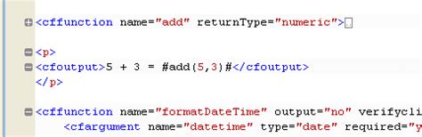 Code Editing in ColdFusion Builder