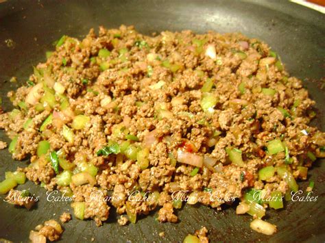 Ground Beef, Picadillo de Res | Mari's Cakes (English)