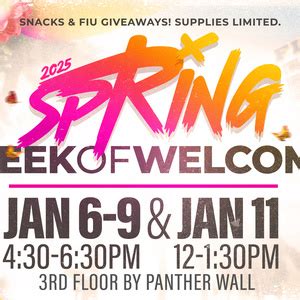Week of Welcome Spring 2025 | FIU Calendar